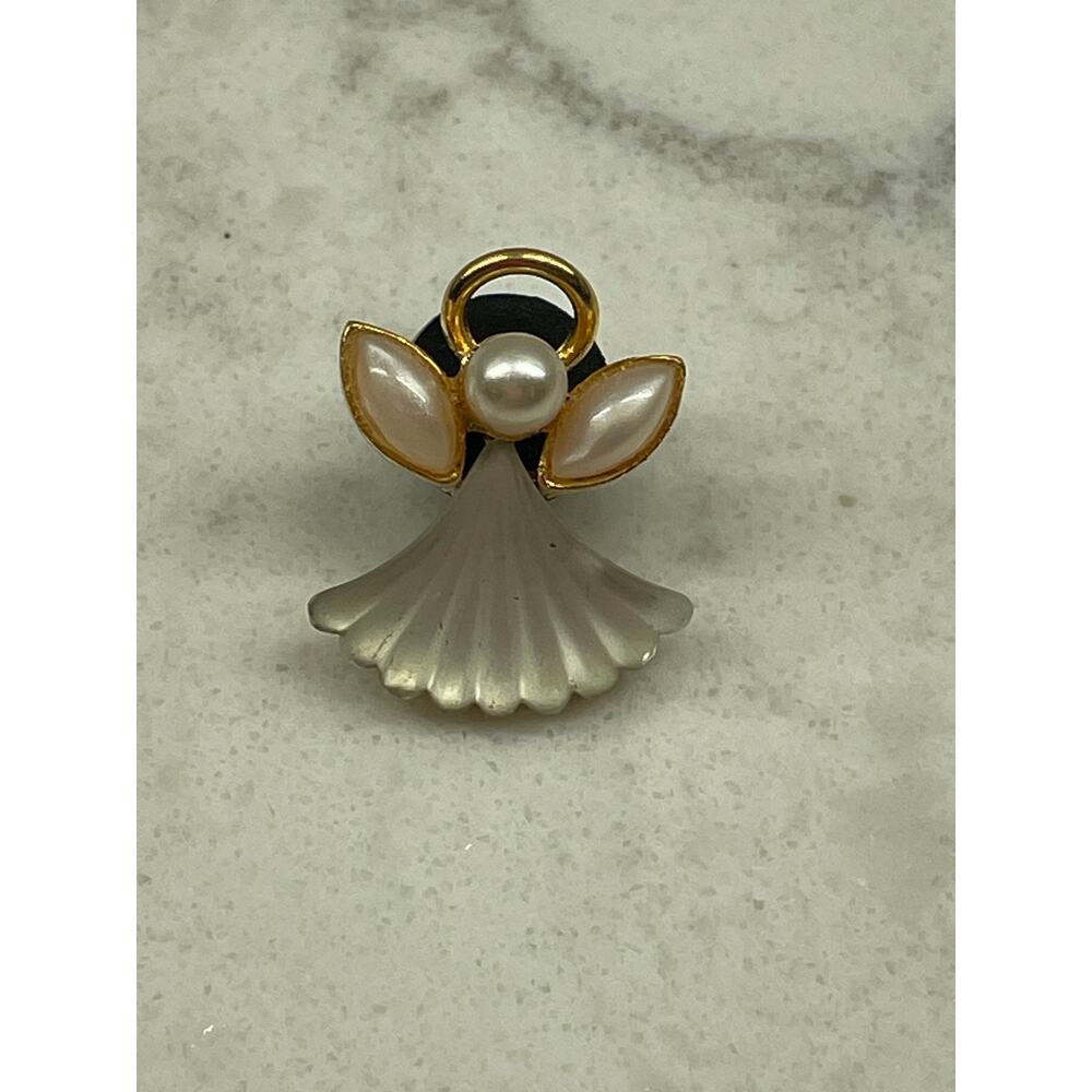Vintage ULC United Lutheran Church Angel Pendant Christian Guardian Angel Charm